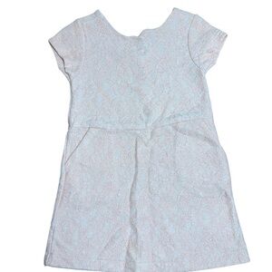 Zara Girls Blush Pink Lace Short Sleeve Dress Size 4–5Y